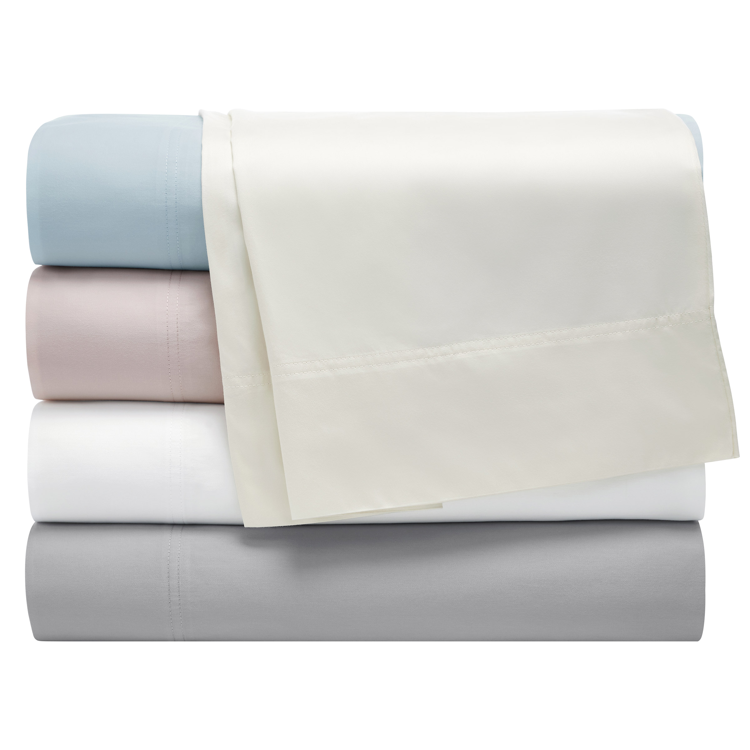White King Sized TheraLuxe by Therapedic 300 Thread Count Garment Washed 6-piece Sheet Set