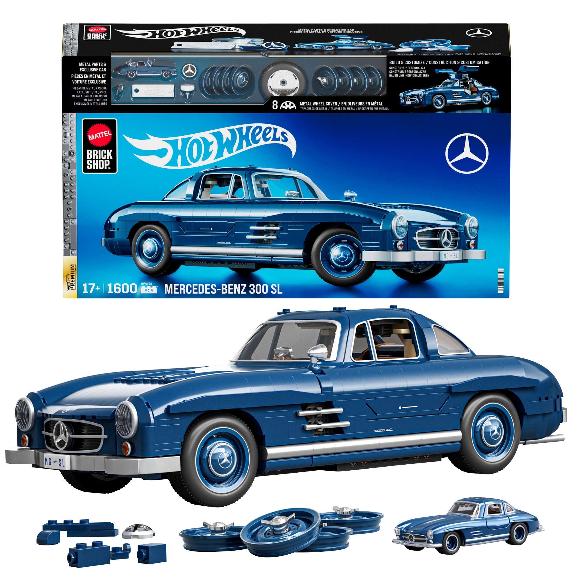 ミニカー Hot Wheels Mercedes-Benz 300 SL Mattel Brick Shop - Hot Wheels - Mercedes-Benz 300SL | Costco