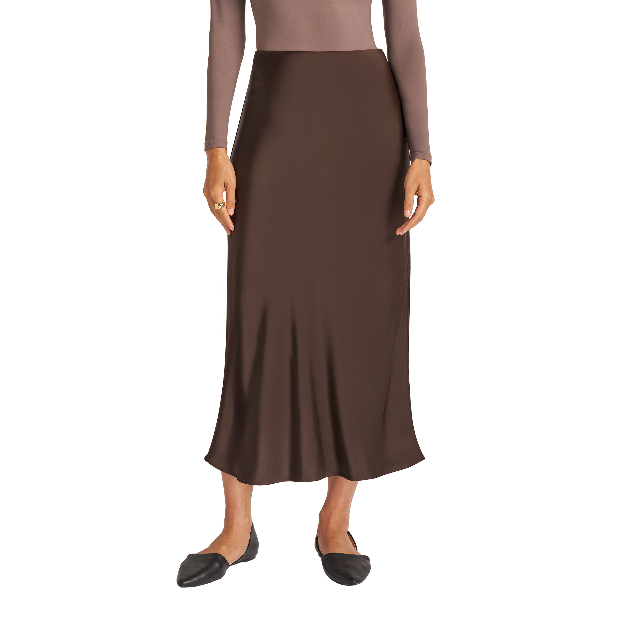 Matty M Women's Satin Skirt