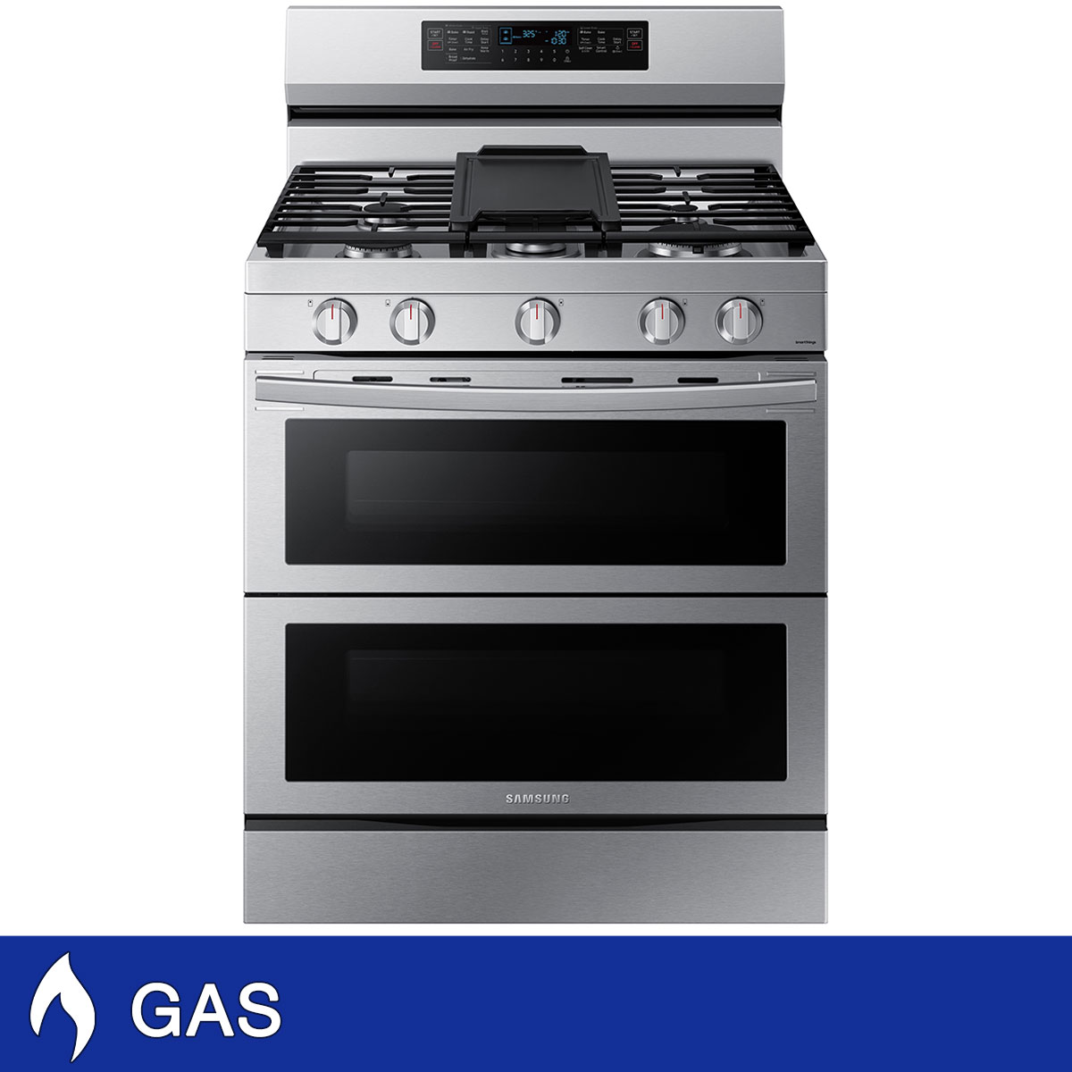 Samsung 6.0 cu. ft. Smart Freestanding Gas Range with Flex Duo and Air Fry