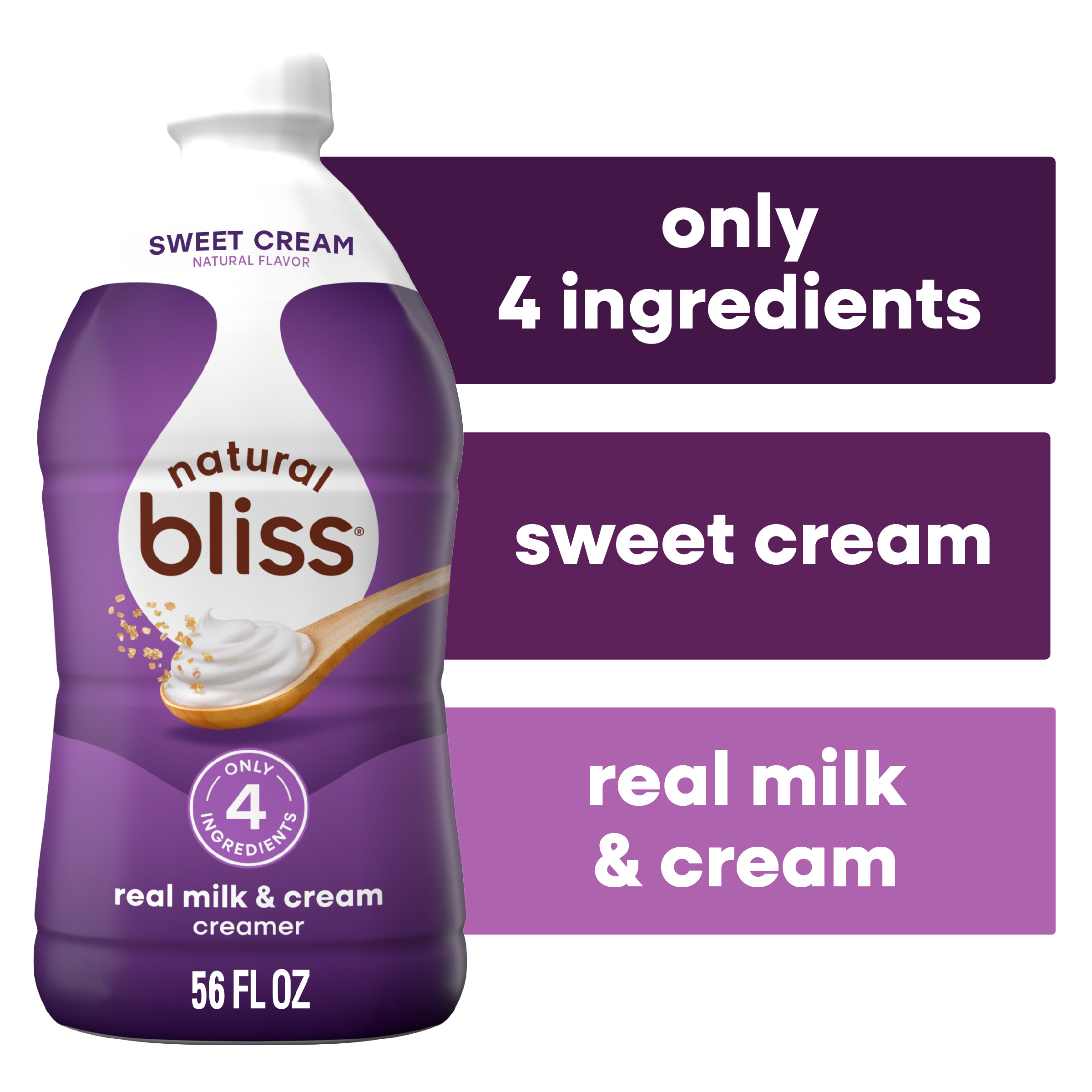 Coffee mate Natural Bliss Liquid Coffee Creamer, Sweet Cream, 56