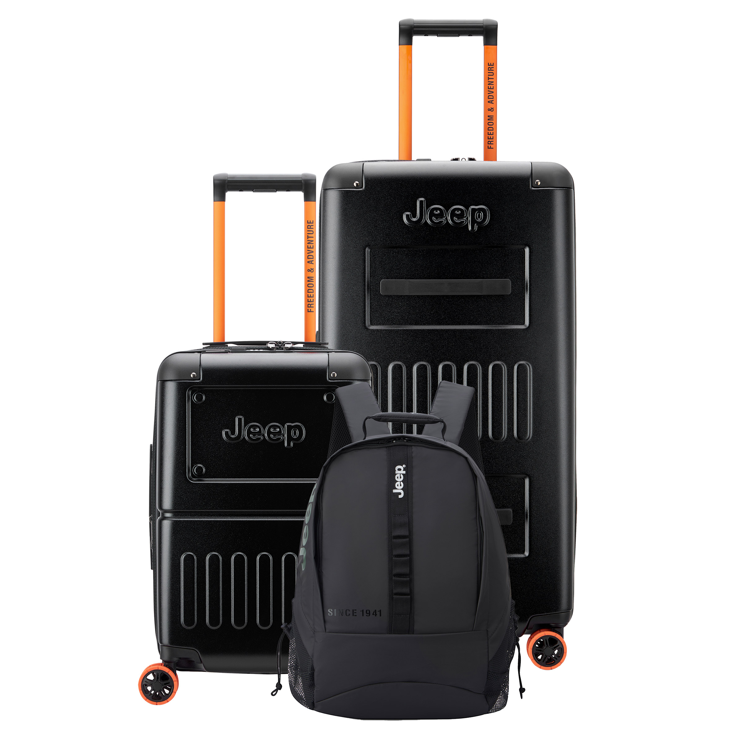 Jeep JH002B 3-piece Luggage and JS011B Versatile Backpack Set