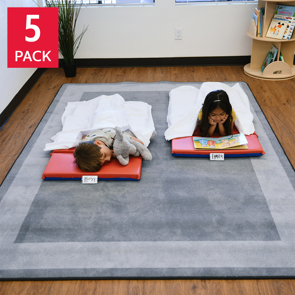 ECR4KIDS 3-Section Superior Folding Rest Mat, 2