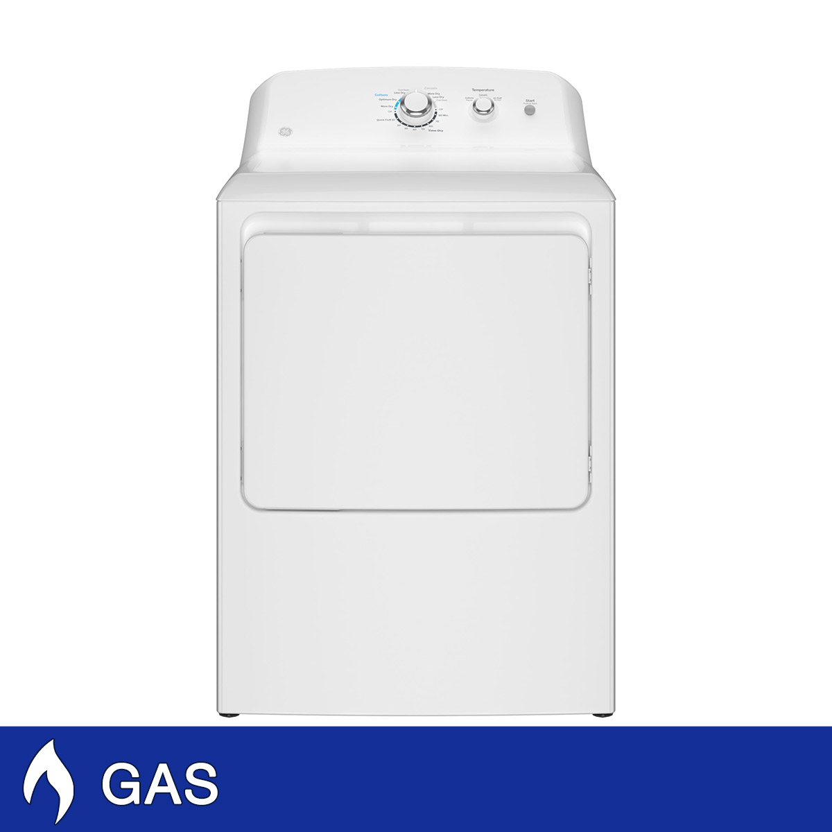 GE 6.2 cu. ft. GAS Dryer with Auto Dry, Flexible installation