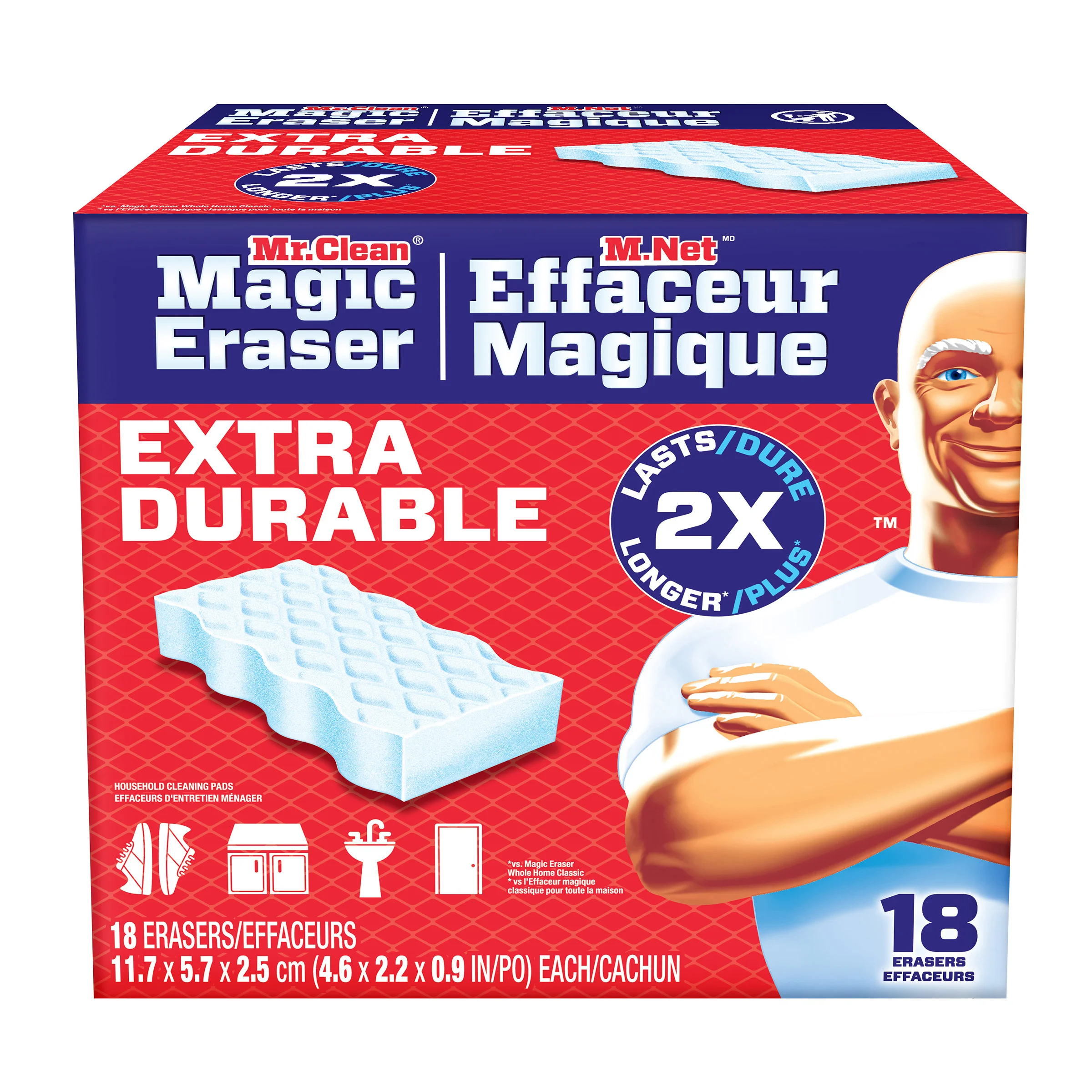 No.3179 l Magic TG 40g 3個 Mr. Clean Magic Eraser Extra Durable, 18-count | Costco