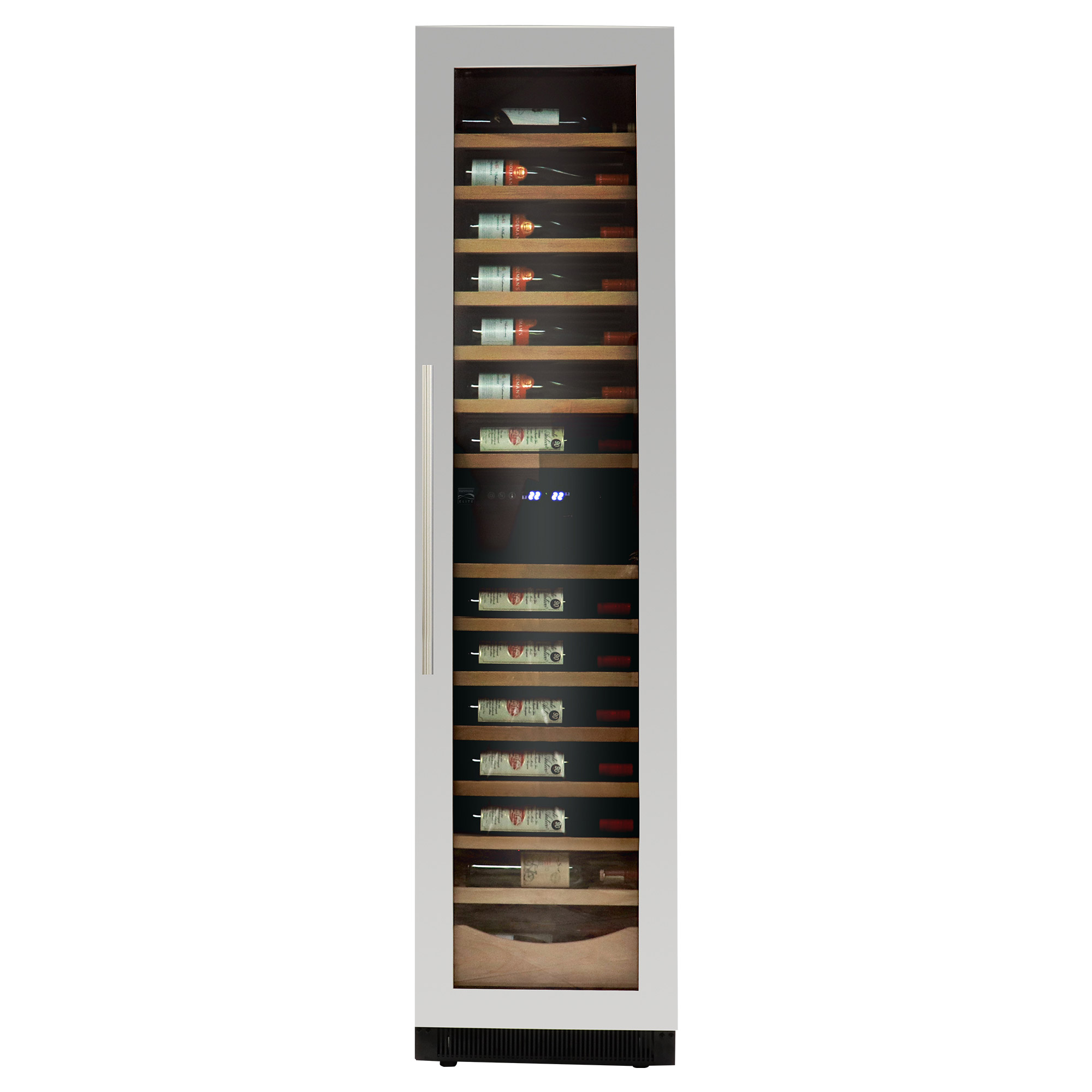 Kenmore Elite 18 in. 111 Bottle Dual Zone Built-In or Freestanding Wine Cellar