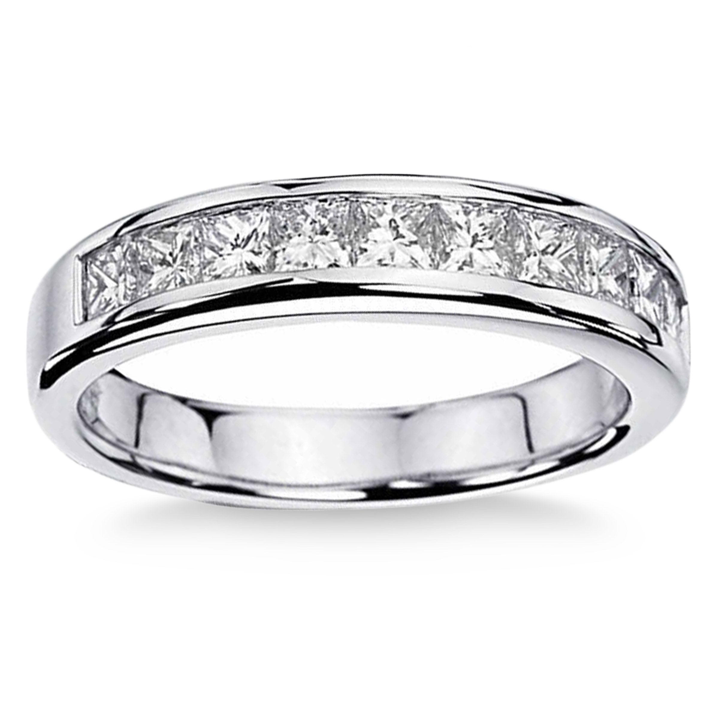 Princess Cut Diamond Band (1.00 ctw) Platinum