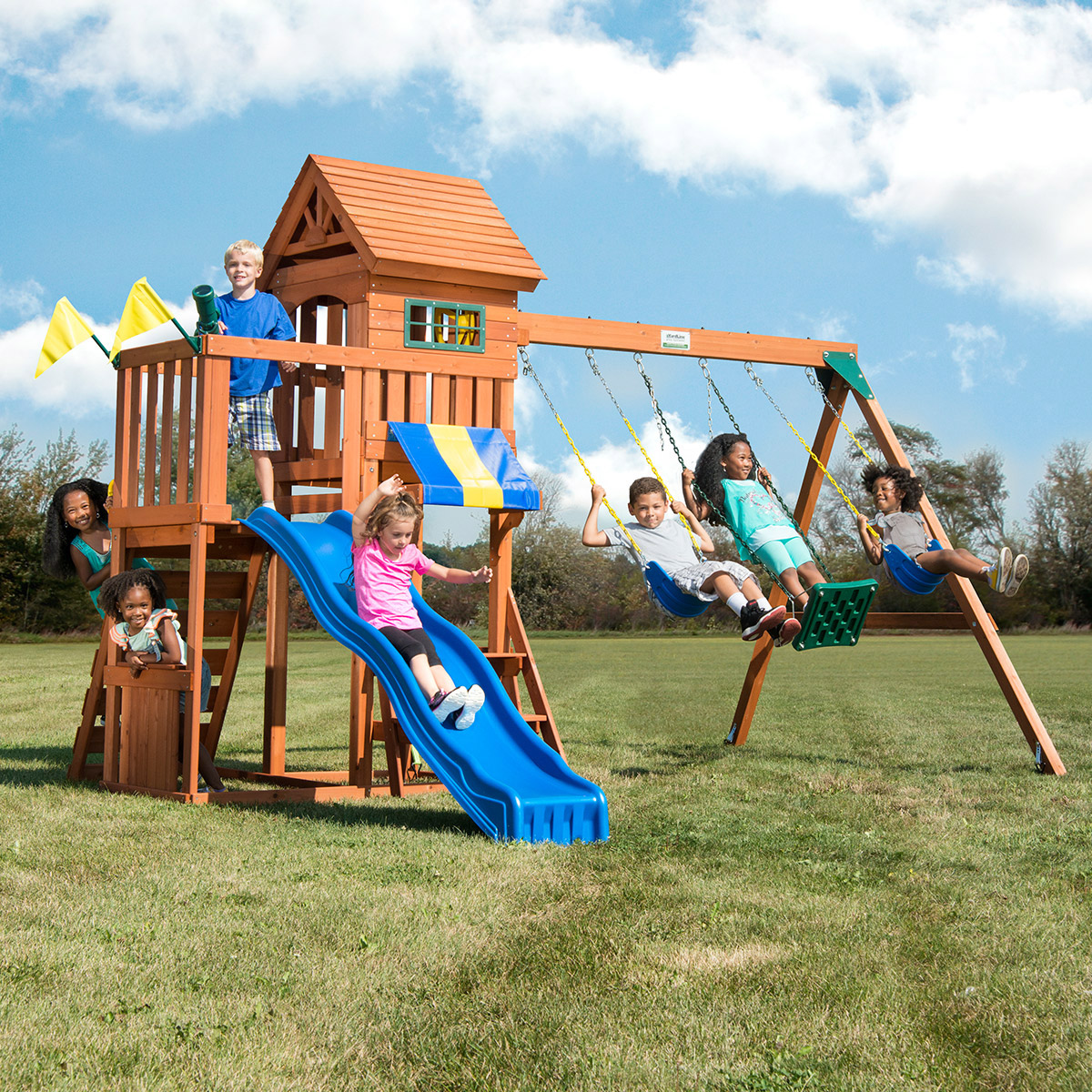 YardLine Play Systems Sky Climber II Swing Set – Do-it-Yourself