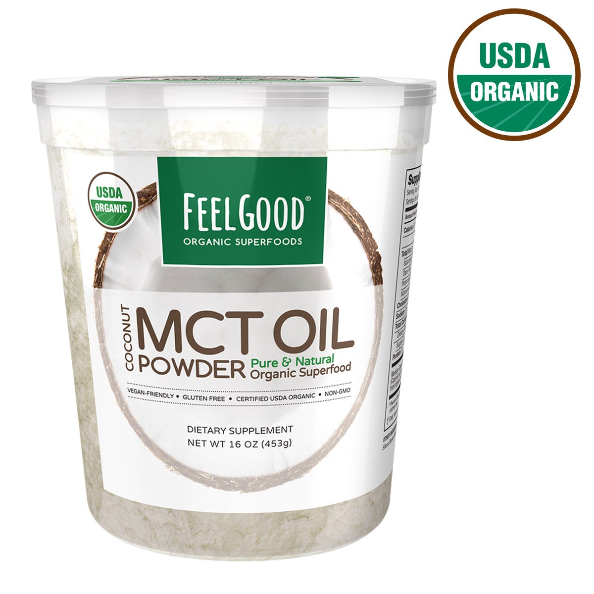 Feel Good USDA Organic MCT Oil Powder, 16 Ounces | Costco