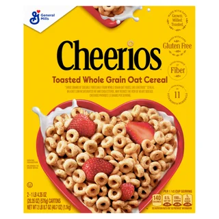 General Mills, Cheerios Cereal, 20.35 oz, 2-count