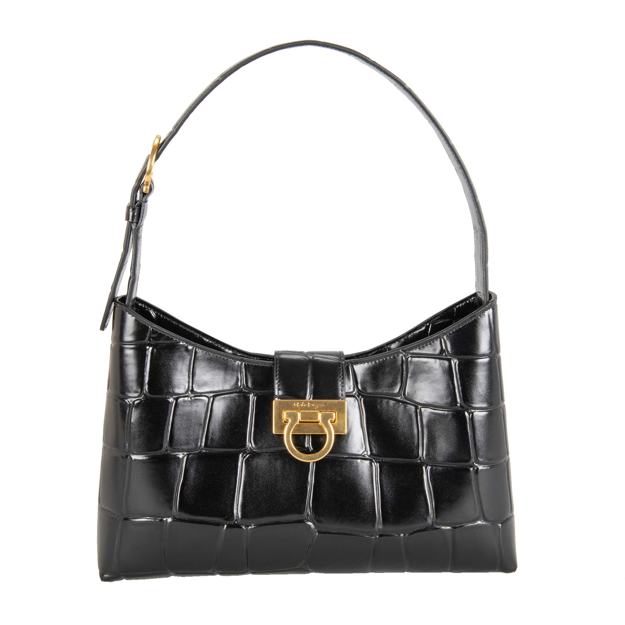 Ferragamo Trifolio Shoulder Bag, Black | Costco