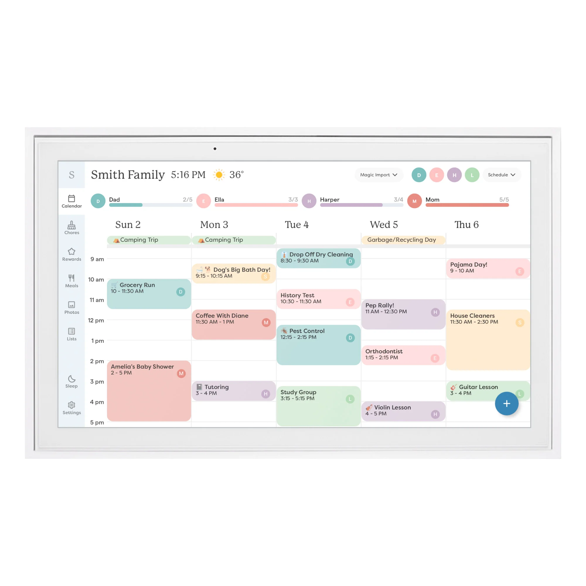 Skylight 15" Smart Touchscreen Calendar and Organizer