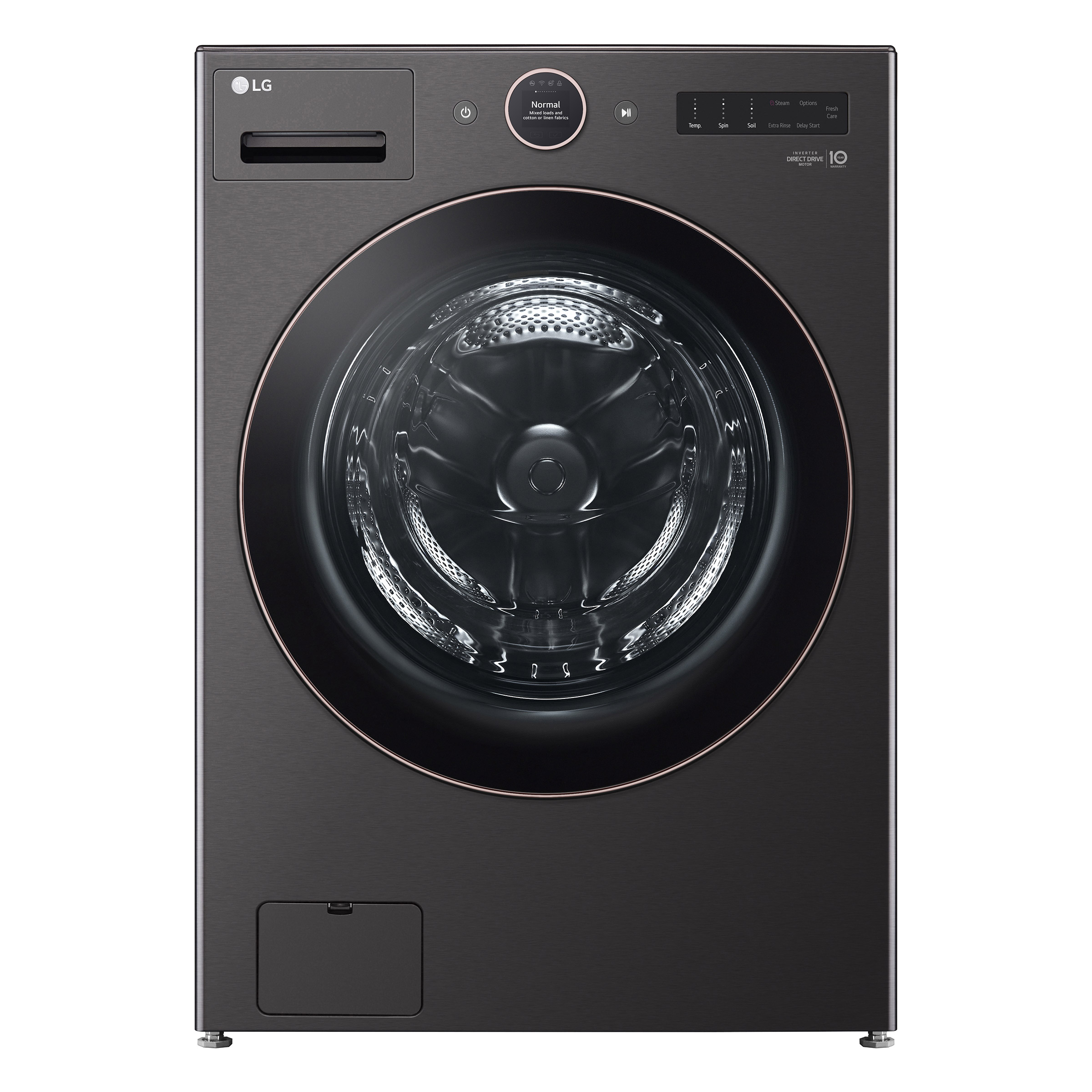 LG 5.0 cu. ft. Mega Capacity Smart Front Load Washer with Turbowash 360 and AI DD Built-In Intelligence