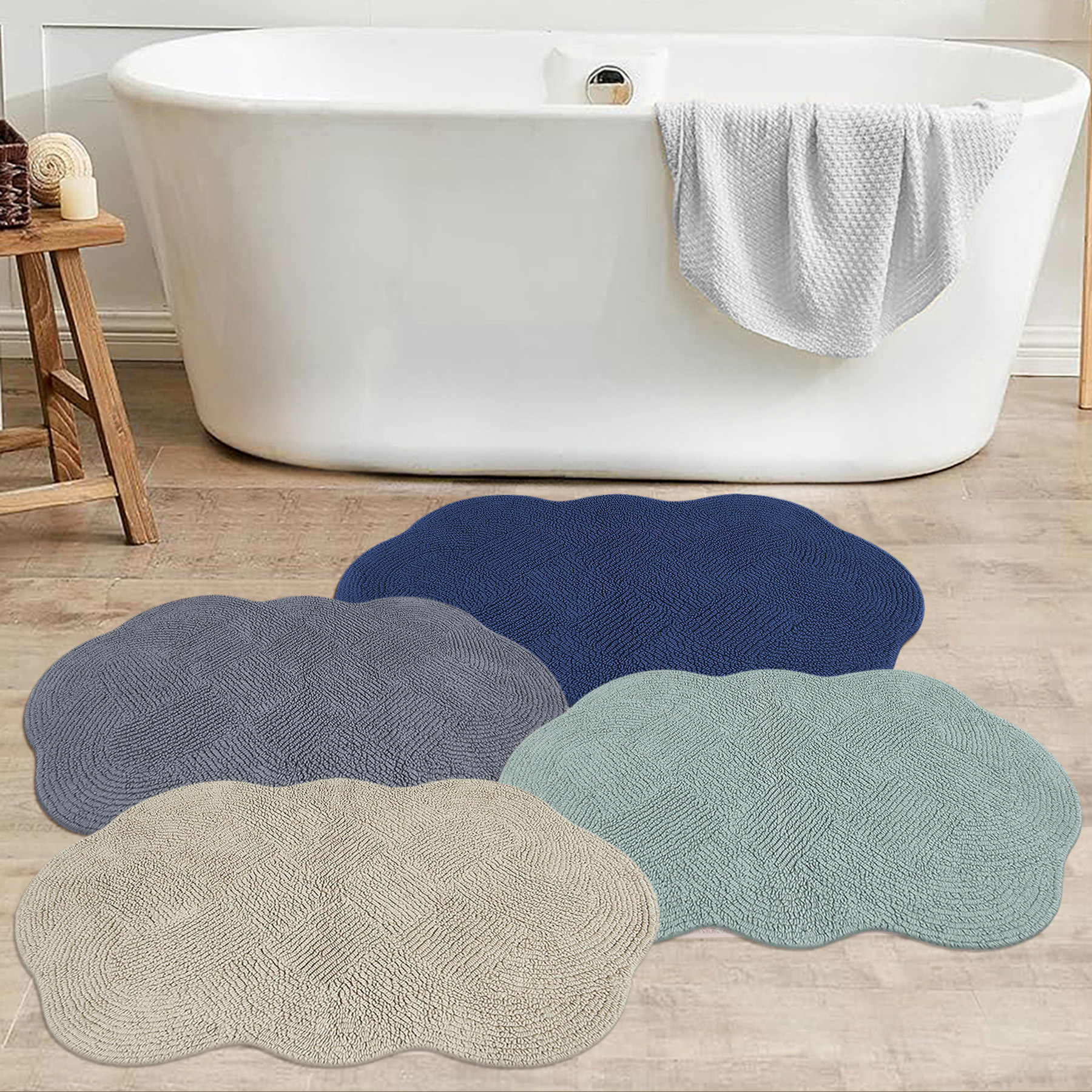 Scallop Tufted Bath Rug | Costco