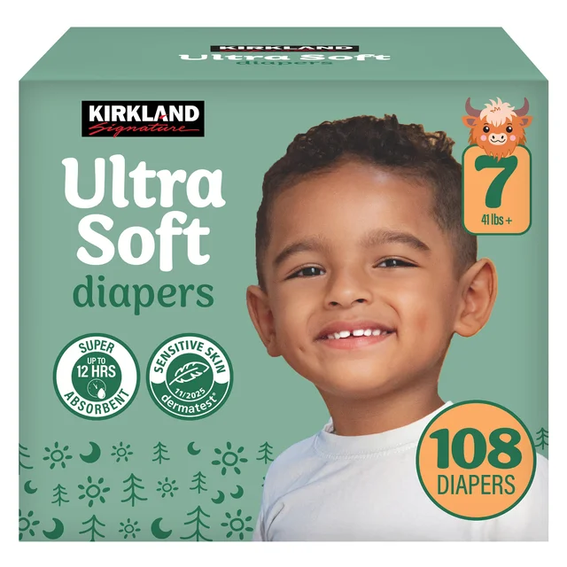 Kirkland Signature Diaper Sizes 3-7, Size Seven