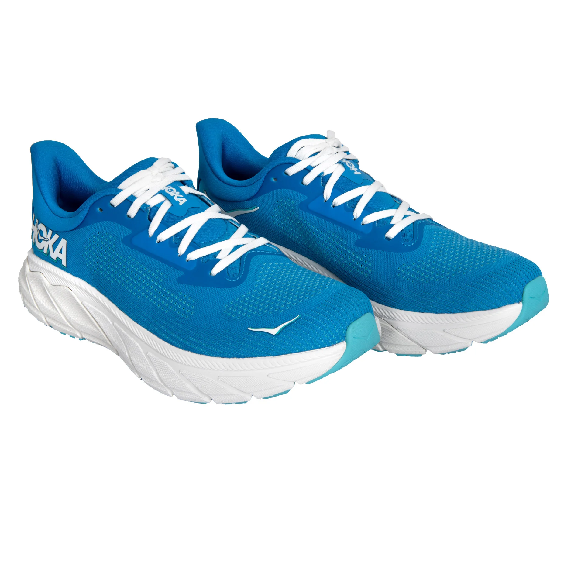 Hoka Men’s 10 D‎ Arahi 7 White and Blue Athletic Shoes HOKA Men main image 3