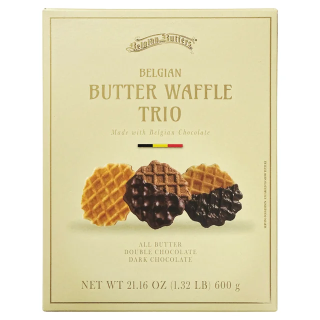 BELGIAN BUTTERS BUTTER WAFFLE TRIO 21.16 OZ