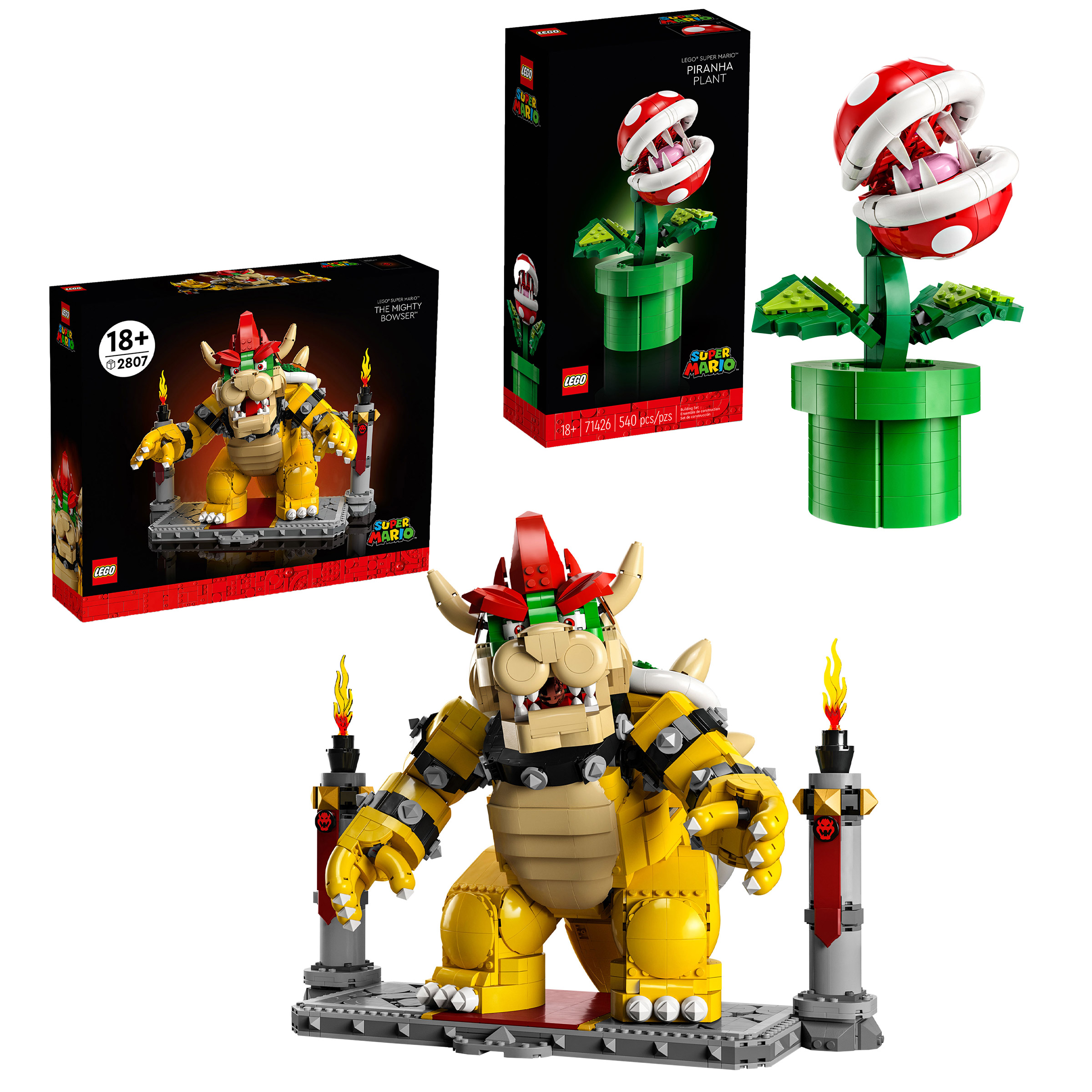 Mario Bros Super Mario Lego Bundle LEGO The Mighty Bowser And
