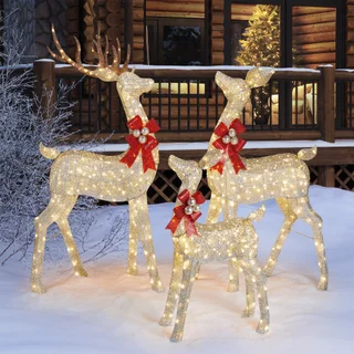 DEER FAMILY, SET OF 3