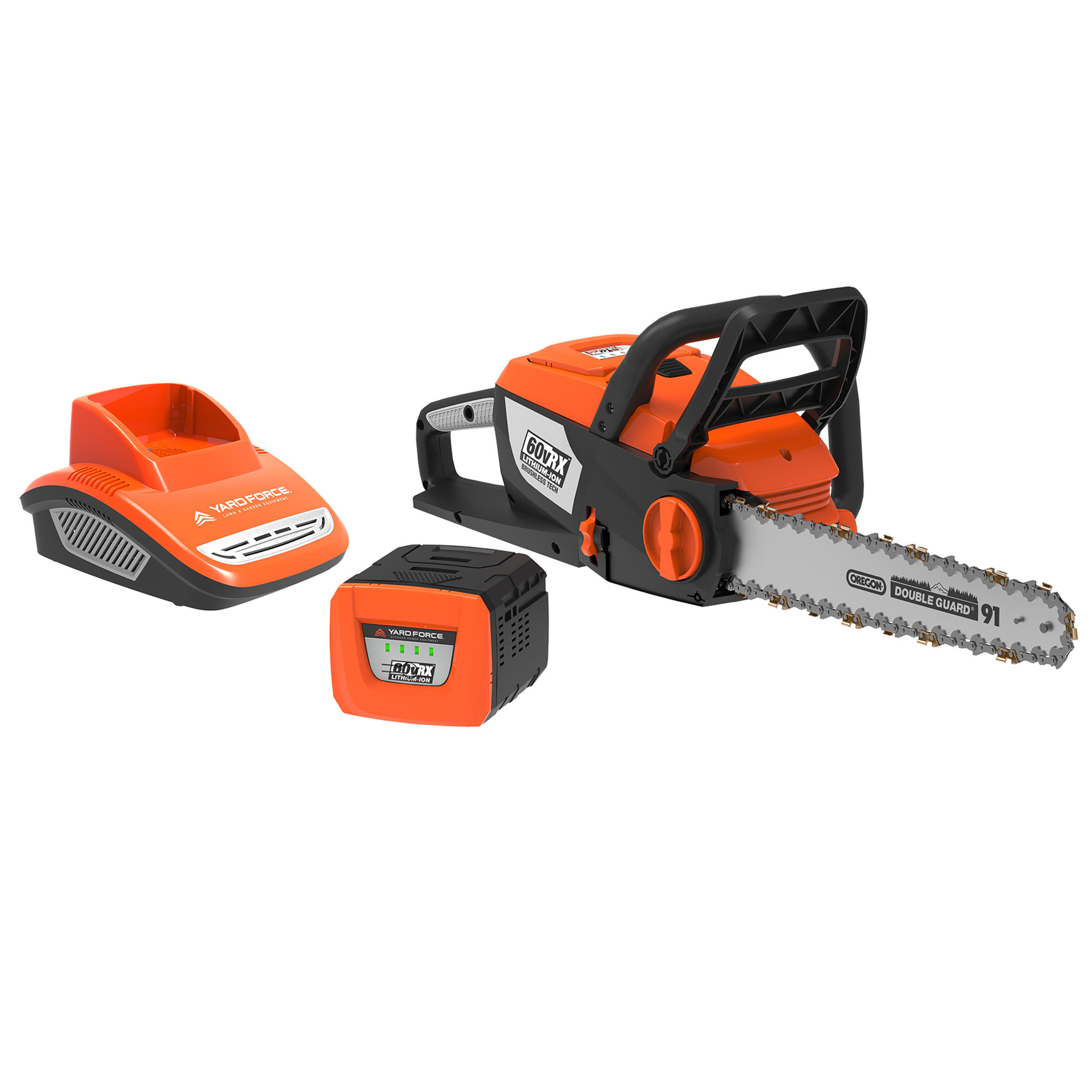 Yard Force Cordless 60v Lithium-Ion 16” Chainsaw