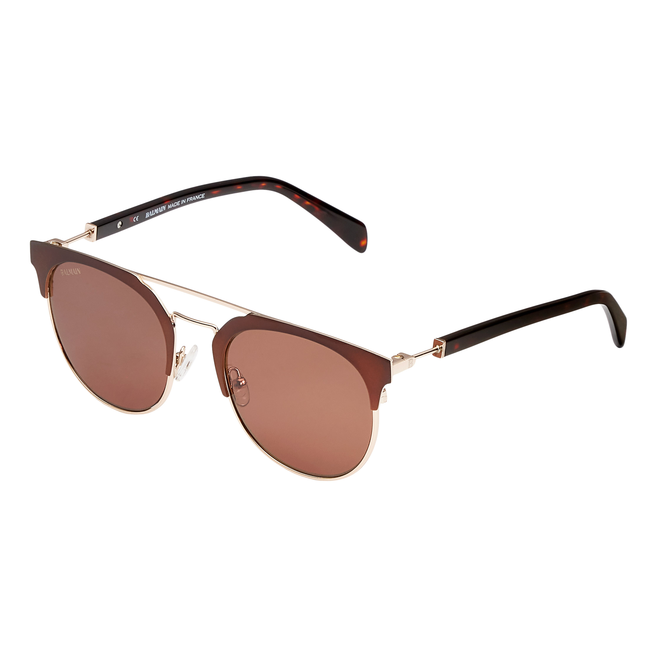 Balmain BL2109B02 Gold with Brown Sunglasses | Costco