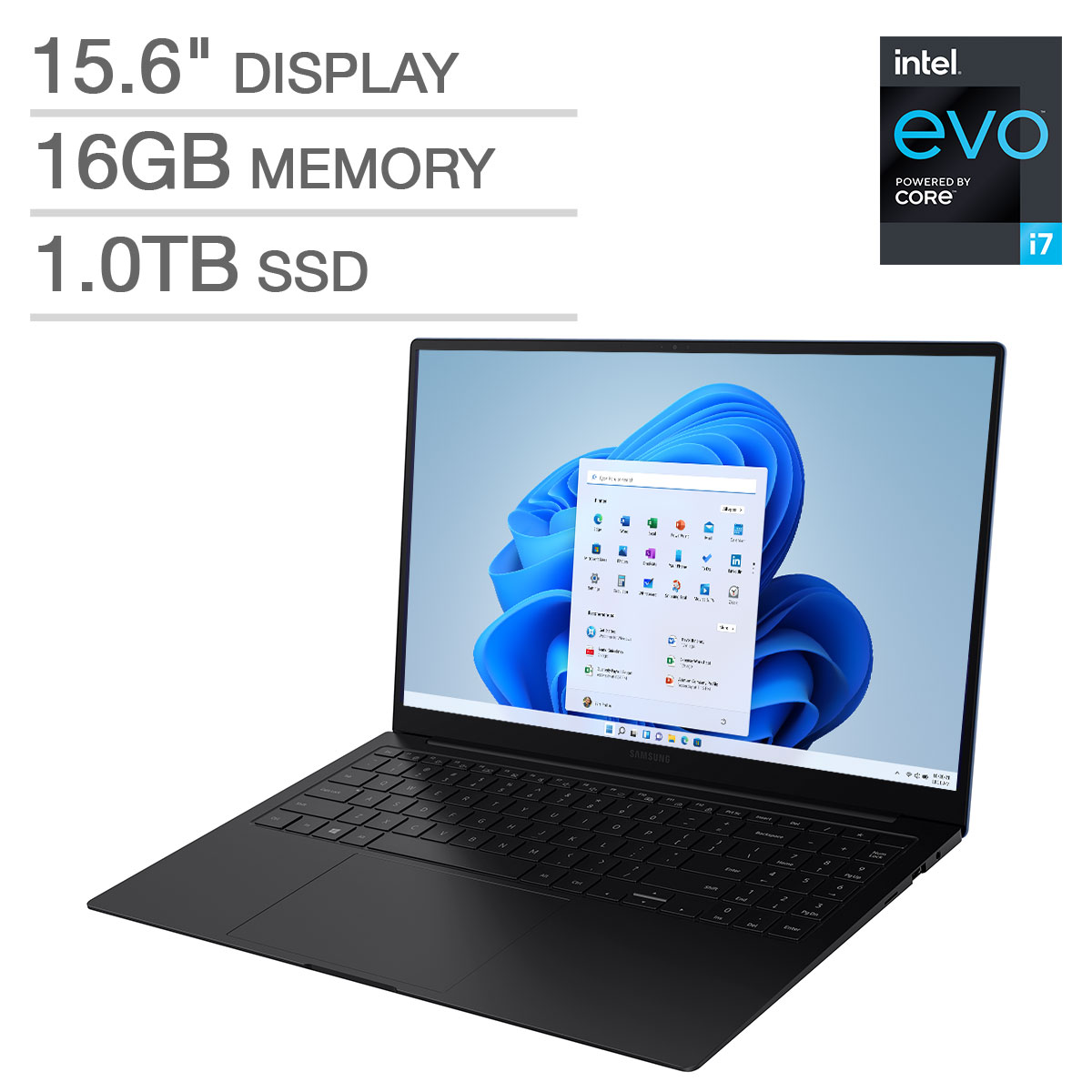 Samsung Galaxy Book Pro 15.6" Intel Evo Platform Laptop - 11th Gen Intel Core i7-1165G7 - 1080p - Windows 11 - Mystic Blue