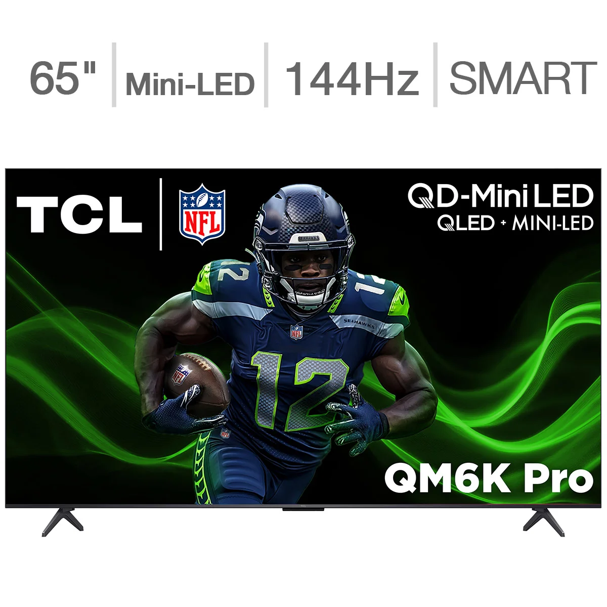 TCL 65" Class - QM6K Pro Series - 4K UHD QD-Mini LED Smart TV - Allstate 3-Year Protection Plan Bundle Included for 5 Years of Total Coverage*