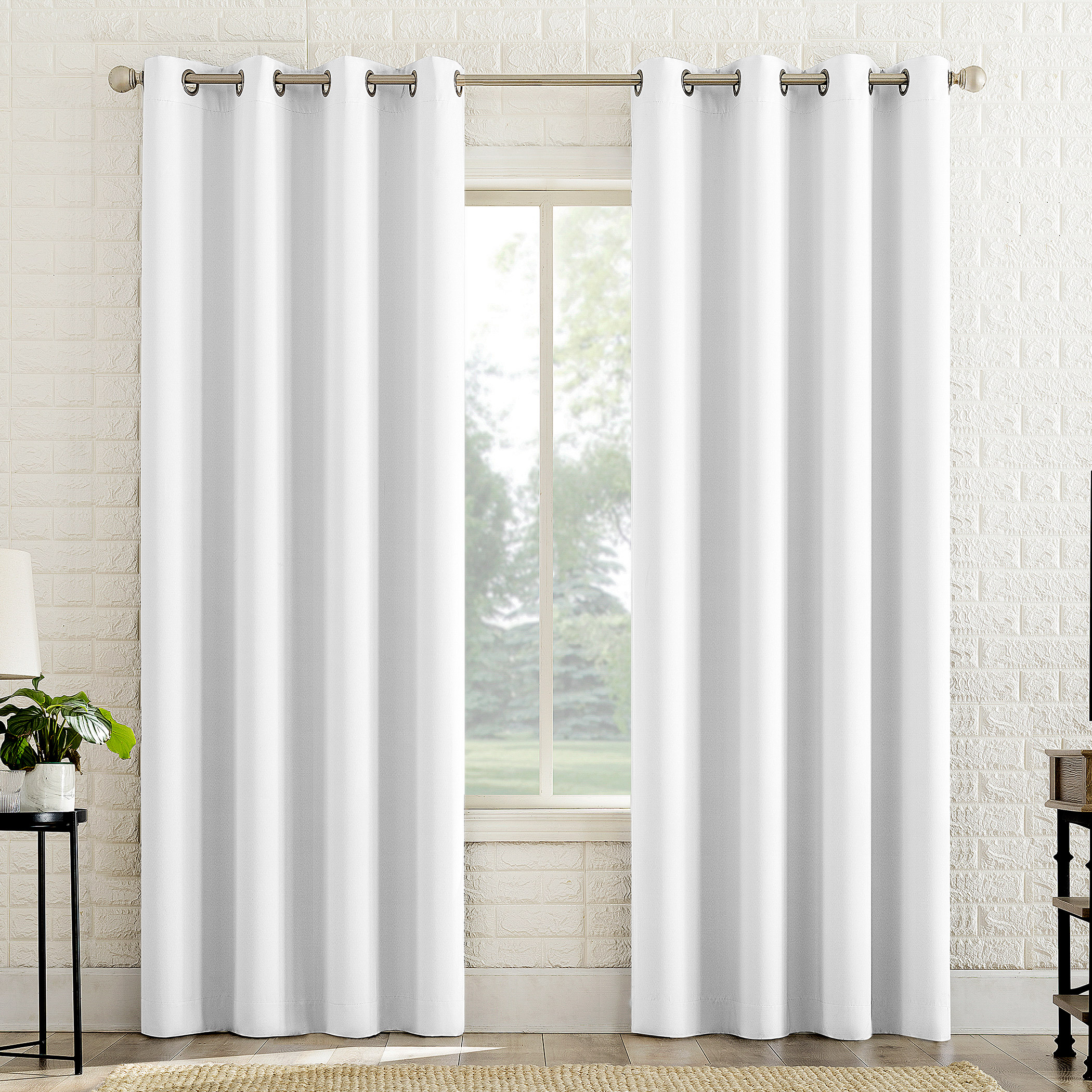 Sun Zero Broderick Theater Grade Blackout Curtains  2-pack
