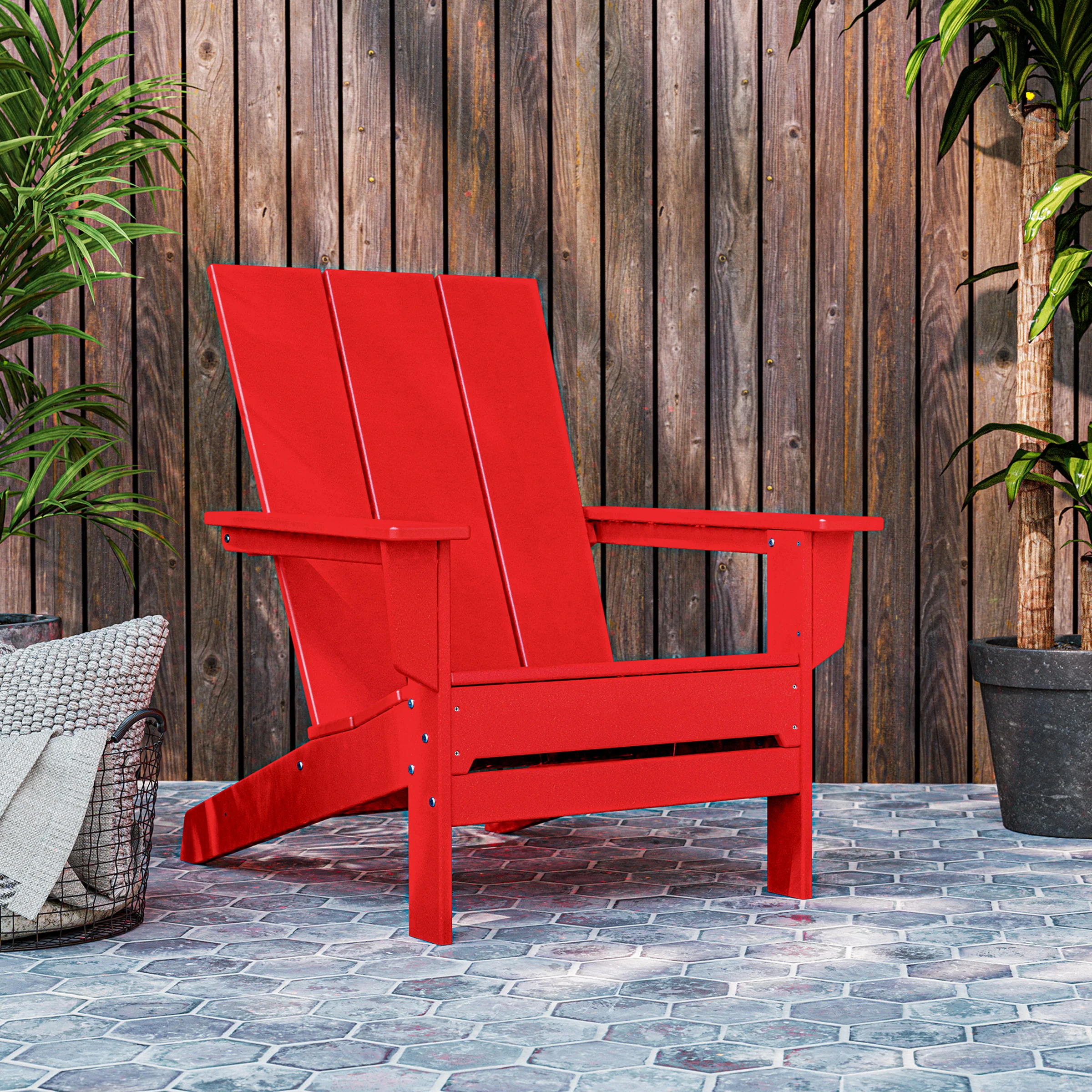 POLYWOOD Long Beach Modern Adirondack Chair | Costco