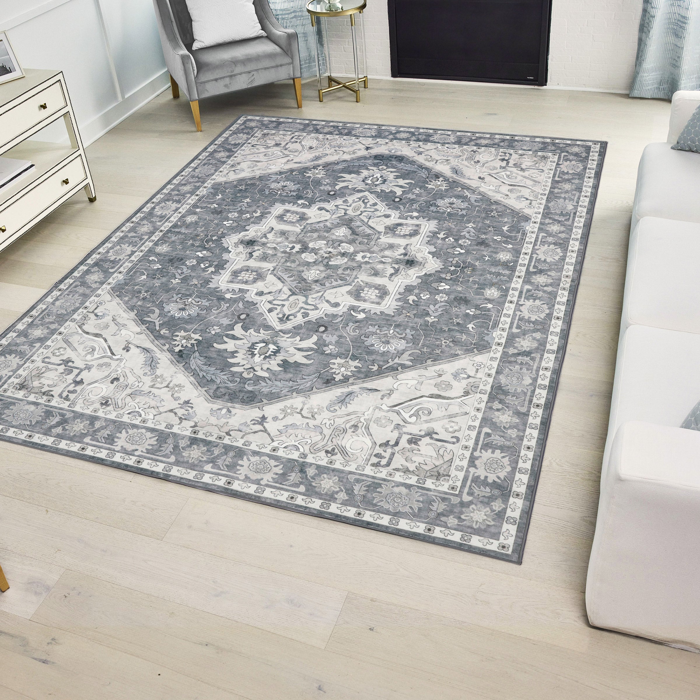 Wyatt & Ash Washable Indoor Area Rug, Darya 5'3