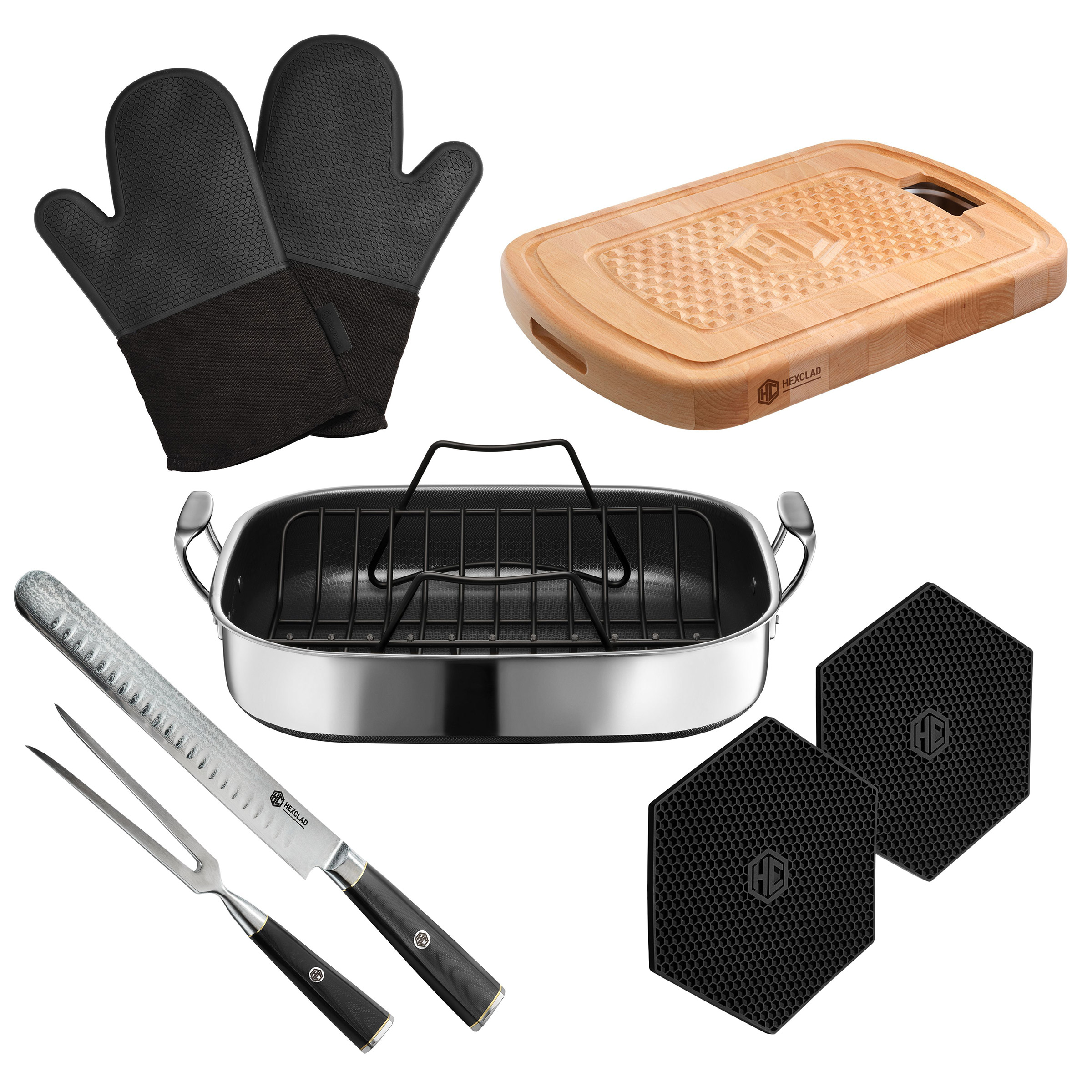 Hexclad 9-piece Roasting Bundle