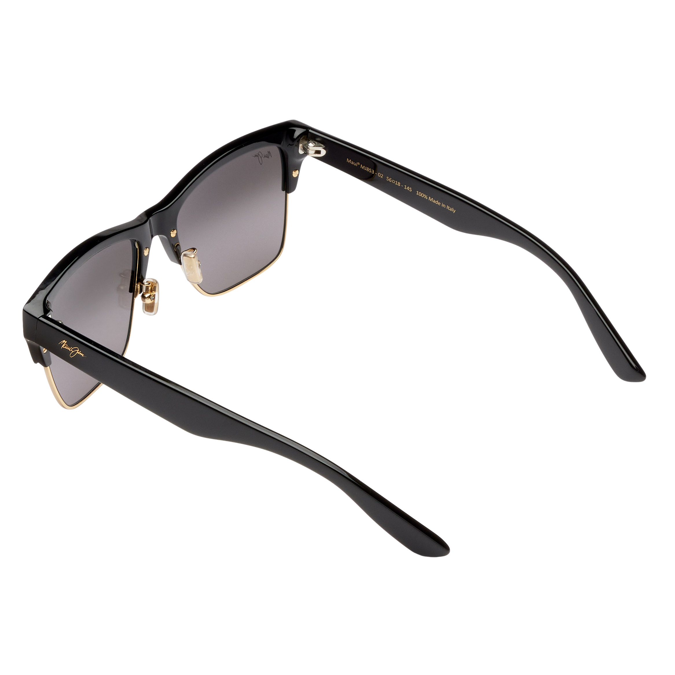 Maui Jim Perico GS853-02 Black Gloss with Gold Neutral Grey  display picture 3
