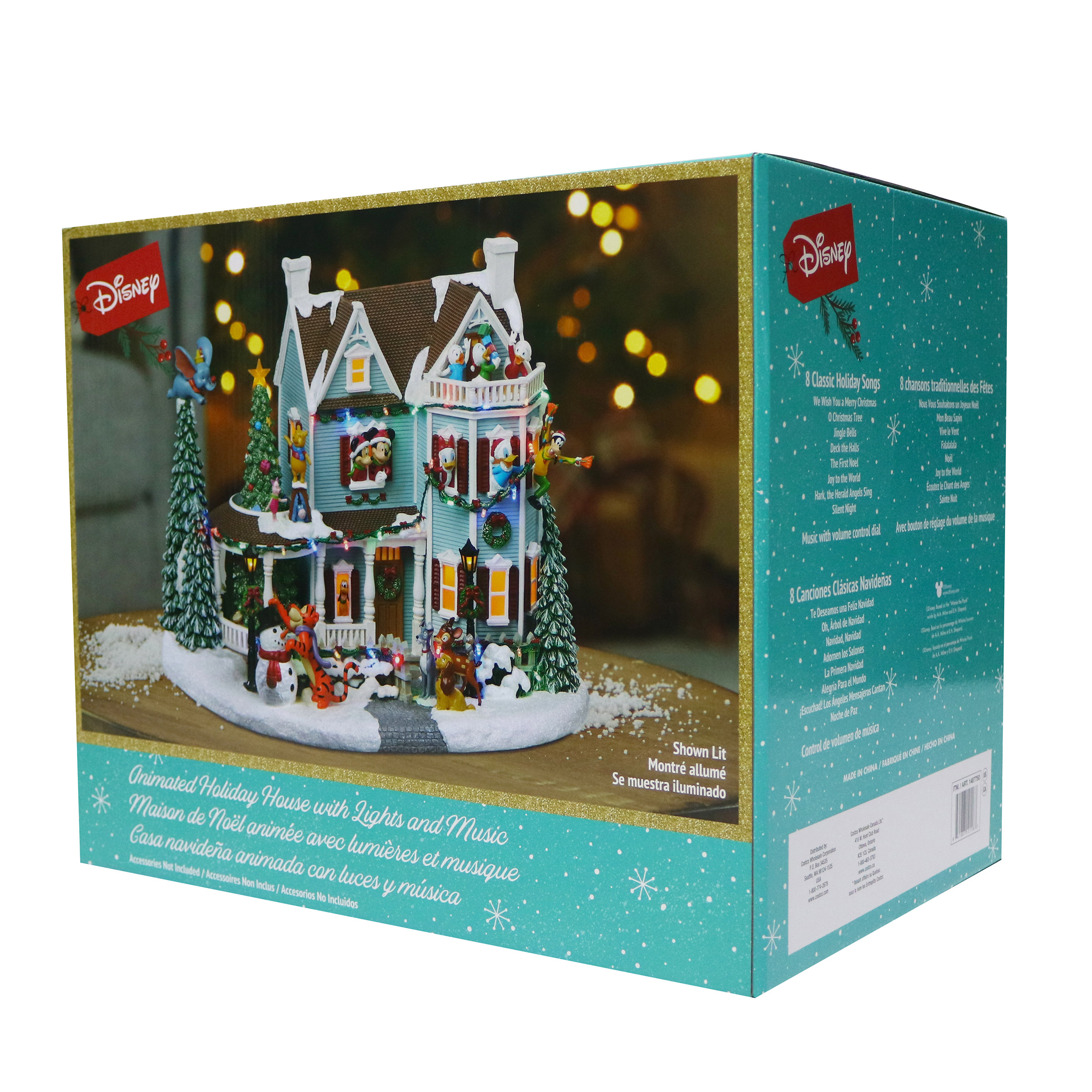 Disney Animated Holiday House with Lights and Music | Costco