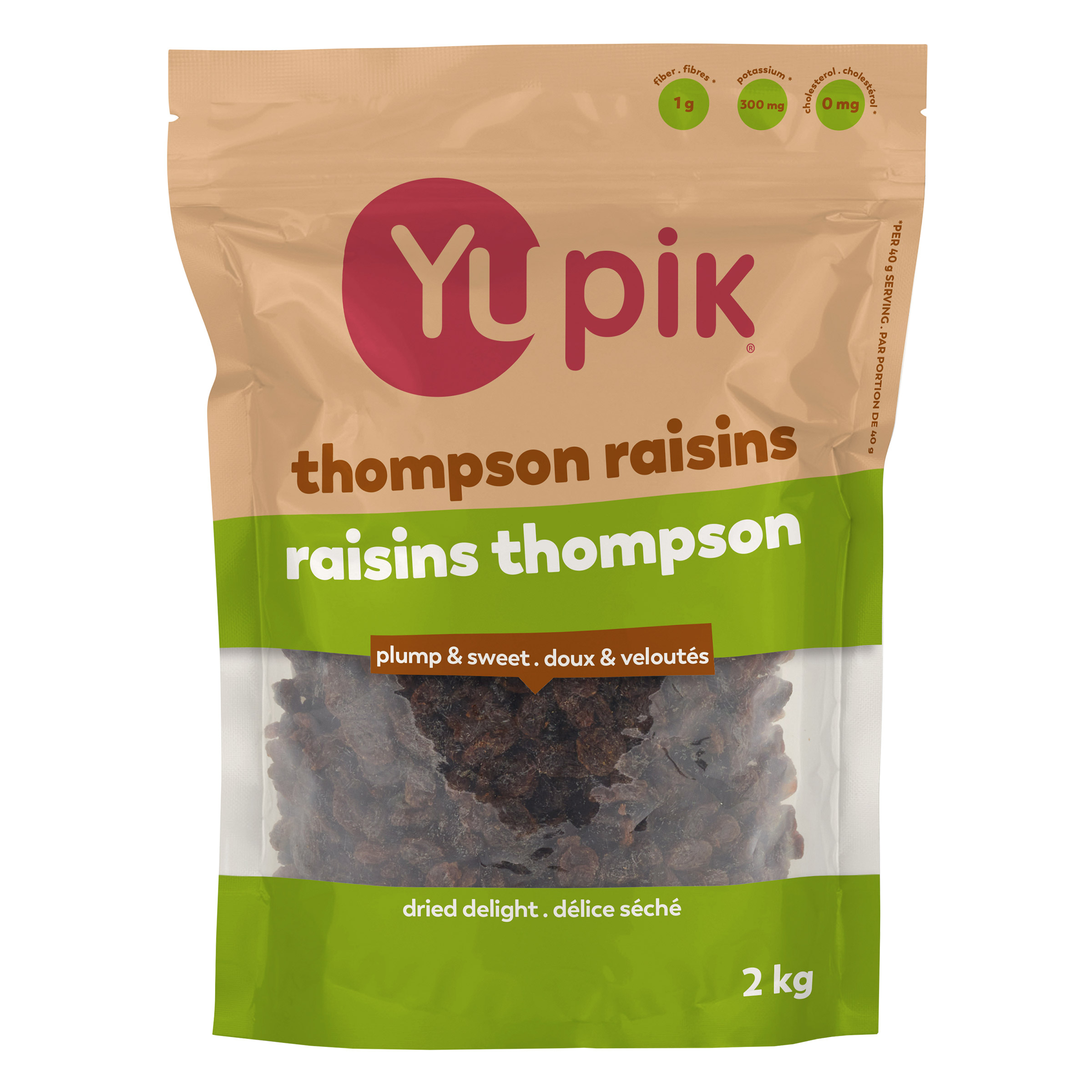 Yupik Thompson Raisins, 2 kg