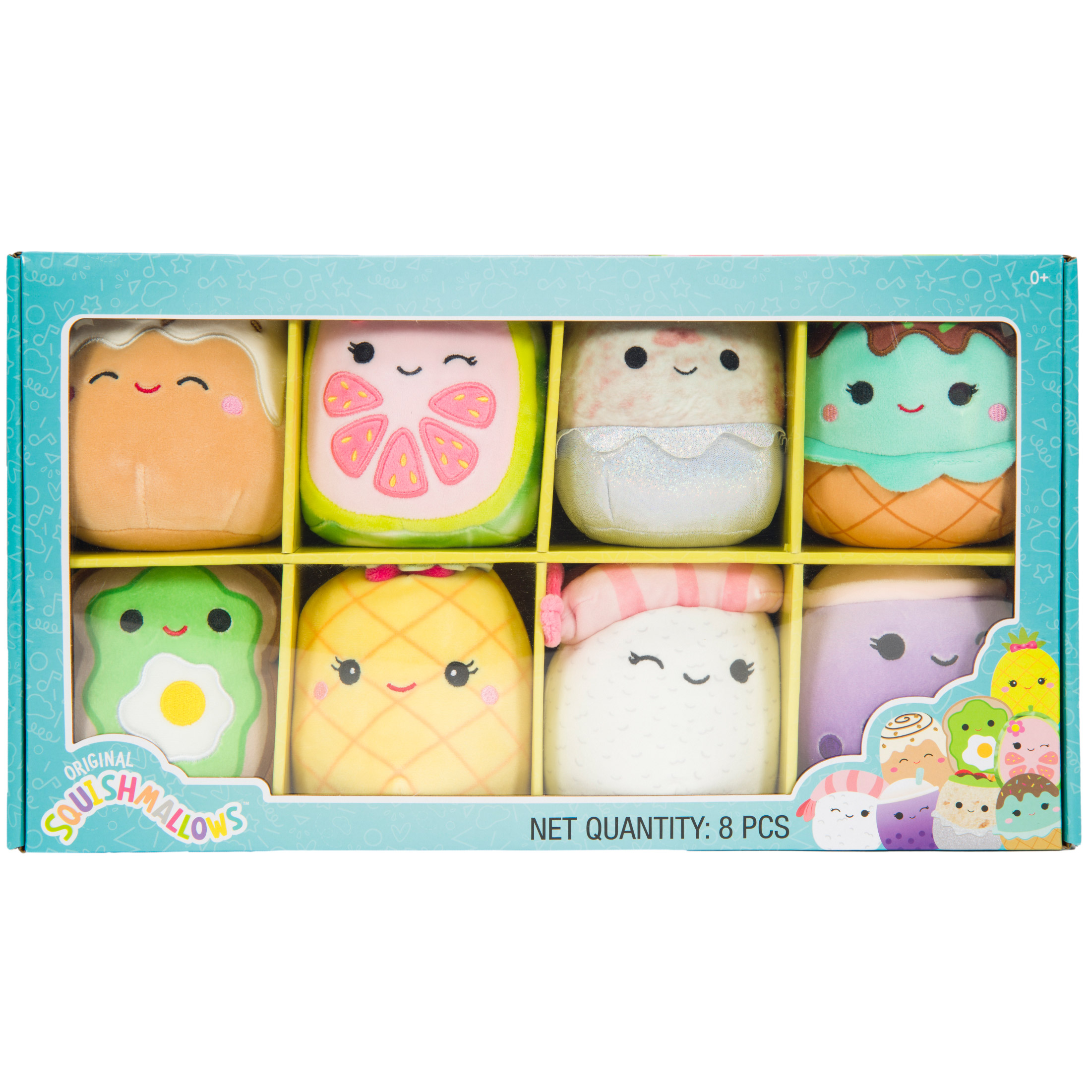 5-inch Squishmallows  - Food Theme – Pack of 8