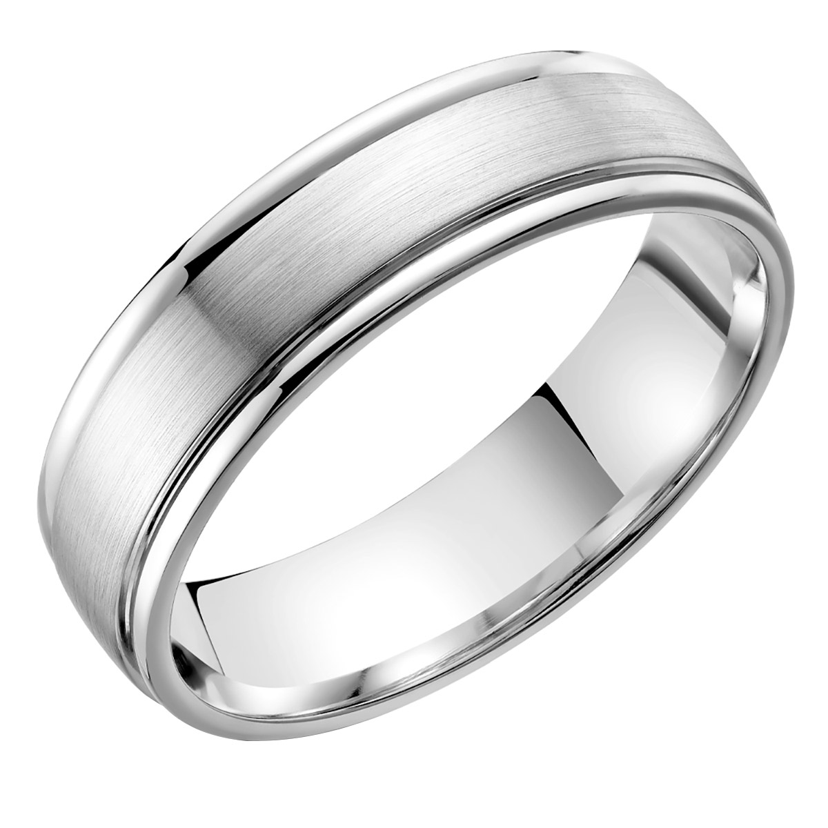 Classic White Gold Unisex Band