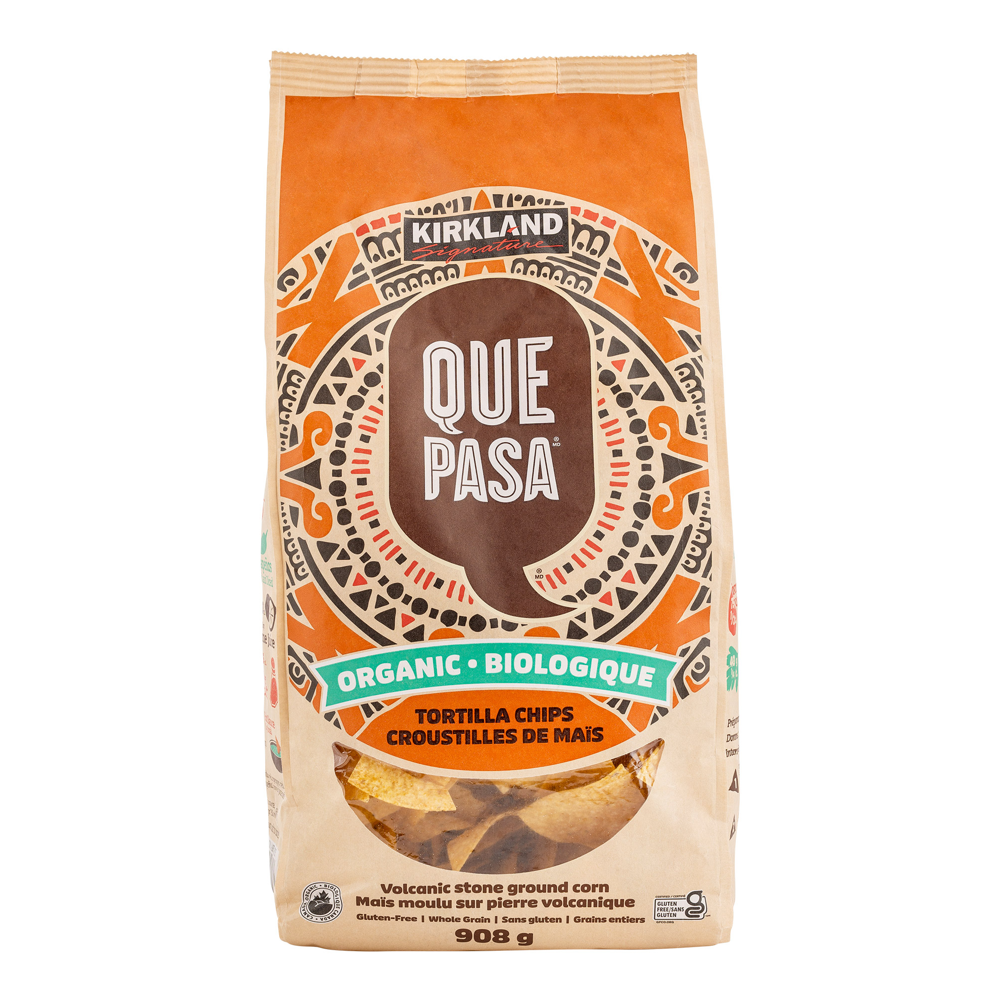 Kirkland Signature Organic Que Pasa Tortilla Chips, 908 g 