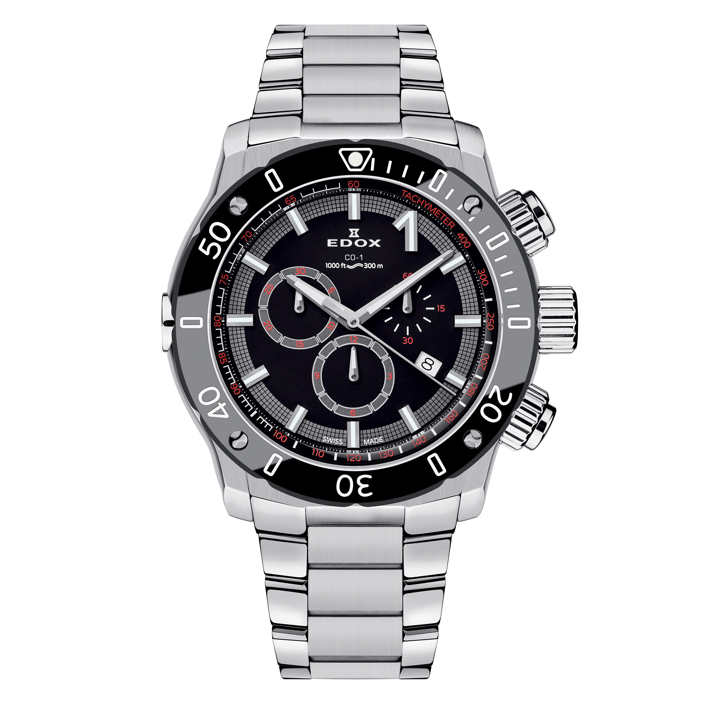 Edox Chronoffshore-1 Stainless Steel Chronograph Men's Quartz