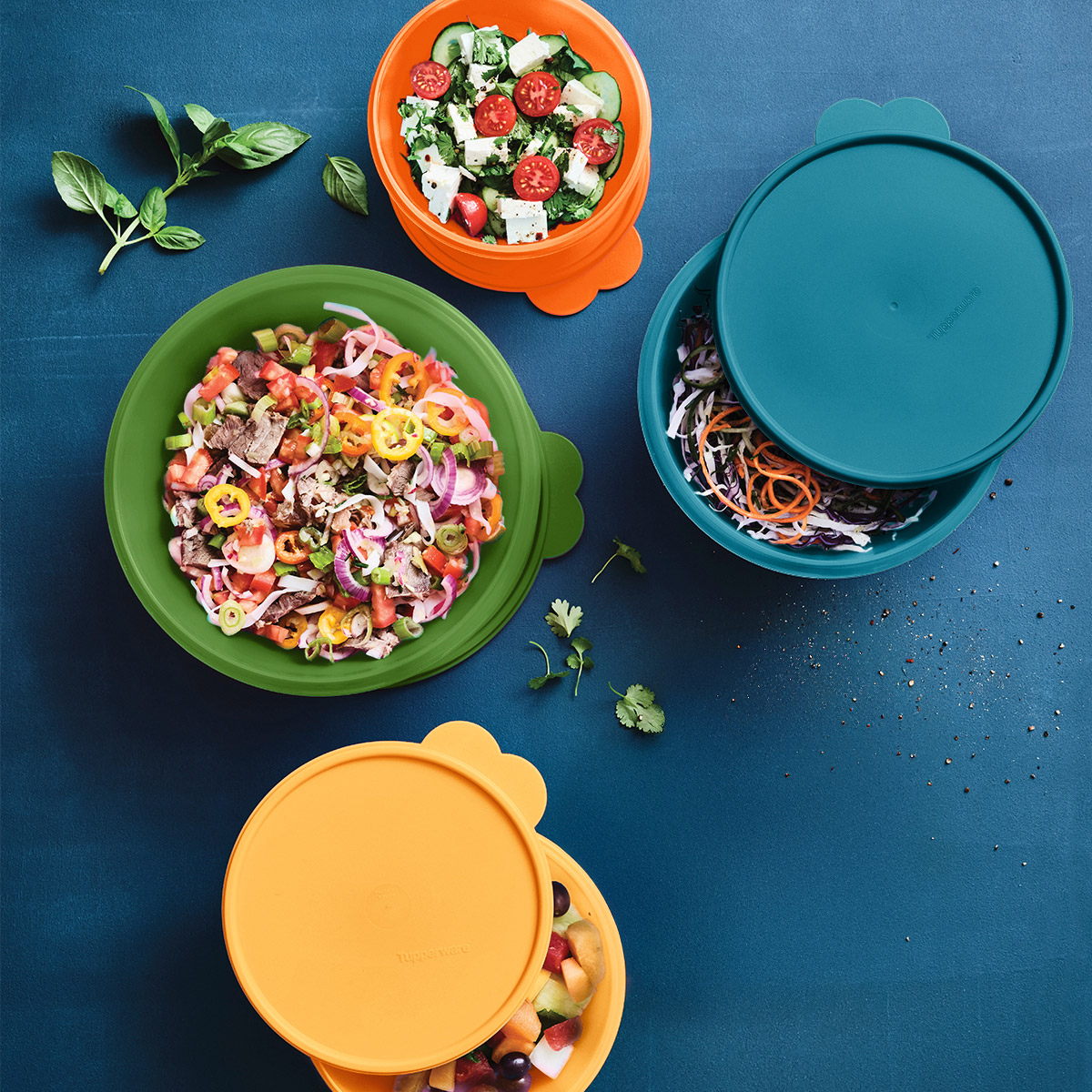 Tupperwareバ−ミックス、MMランド、ｘジャ-ミックス、ハケセット Tupperware Wonderlier Collection Food Storage Containers, 8-pieces