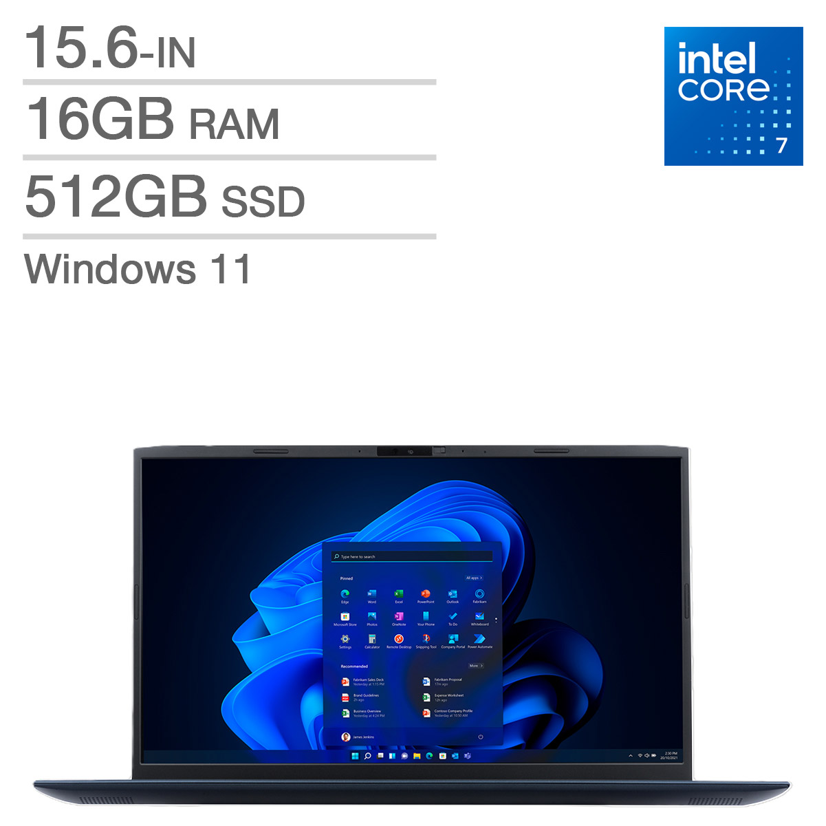 Dynabook Satellite Pro 15.6-in. Laptop, Intel Core 7 150U – 16GB RAM, 512GB SSD