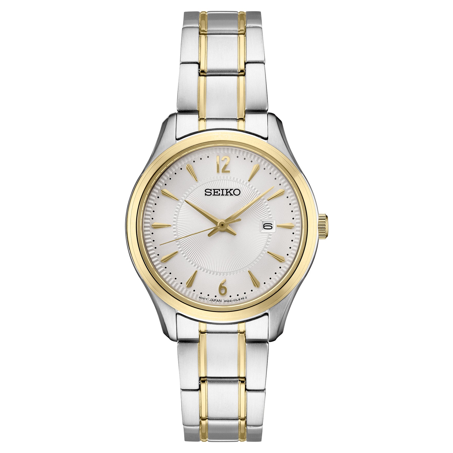 Seiko Two-Tone Silver and Gold Analog-Digital Women\'s Watch Vintage Seiko Dolce Ladies Quartz Titanium Watch 30mm Silver  main image 2
