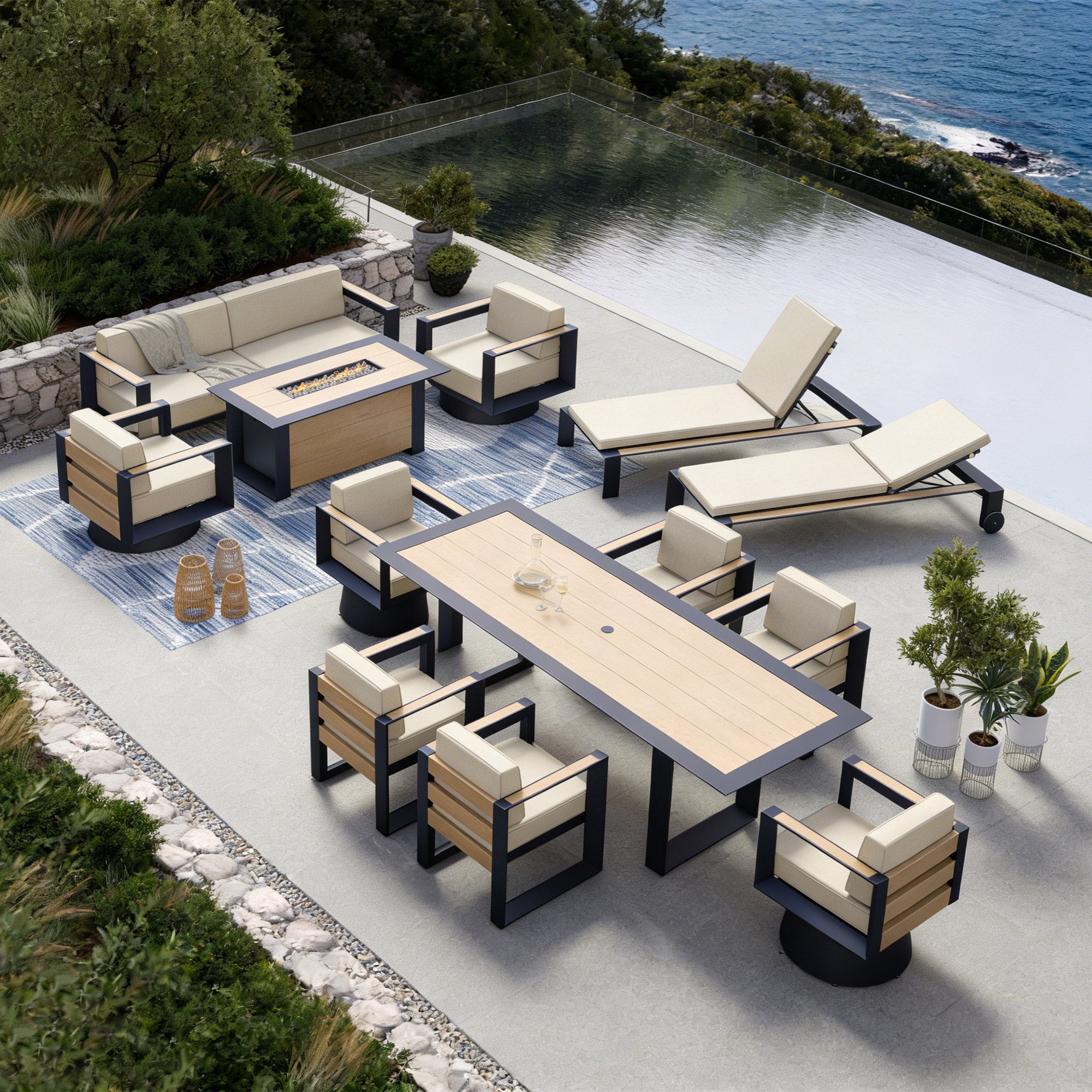 Mirador Sanibel 13-piece Outdoor Patio Estate Collection | Costco