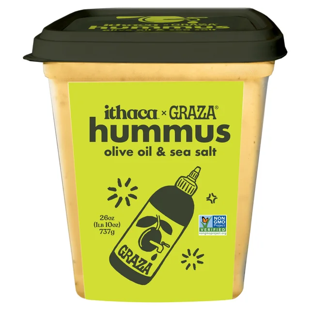 ITHACA GRAZA OLIVE OIL & SEA SALT HUMMUS 26 OZ (1.625LB)