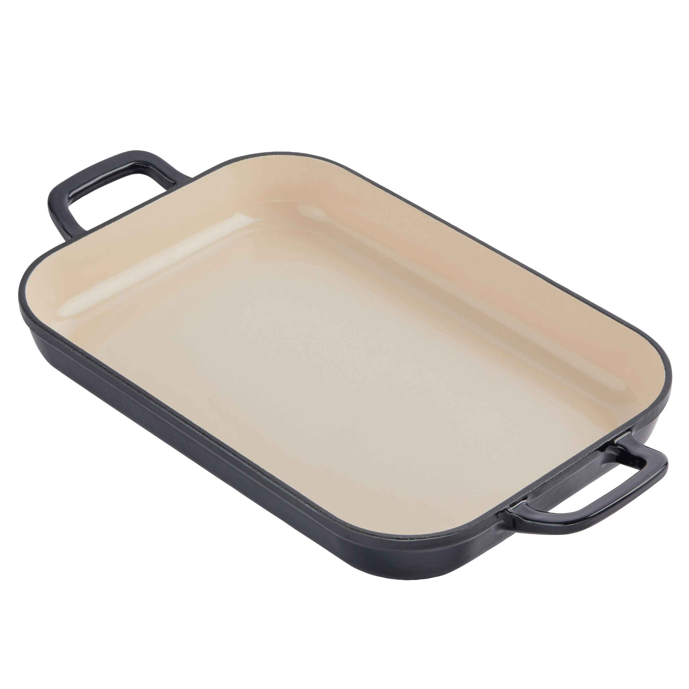 Chuck Hughes Cast Iron Shallow Roaster, 2.38 L