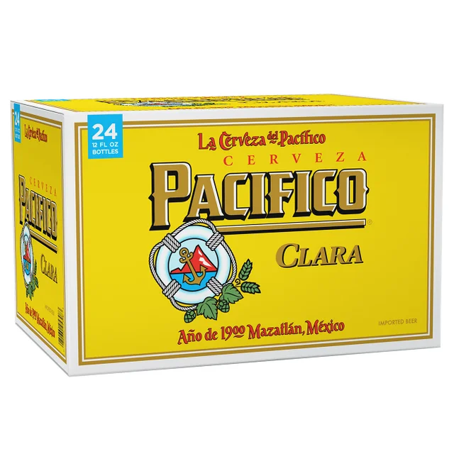 La Cerveza Del Pacifico Cerveza Pacifico Clara, 12 fl oz, 24-count