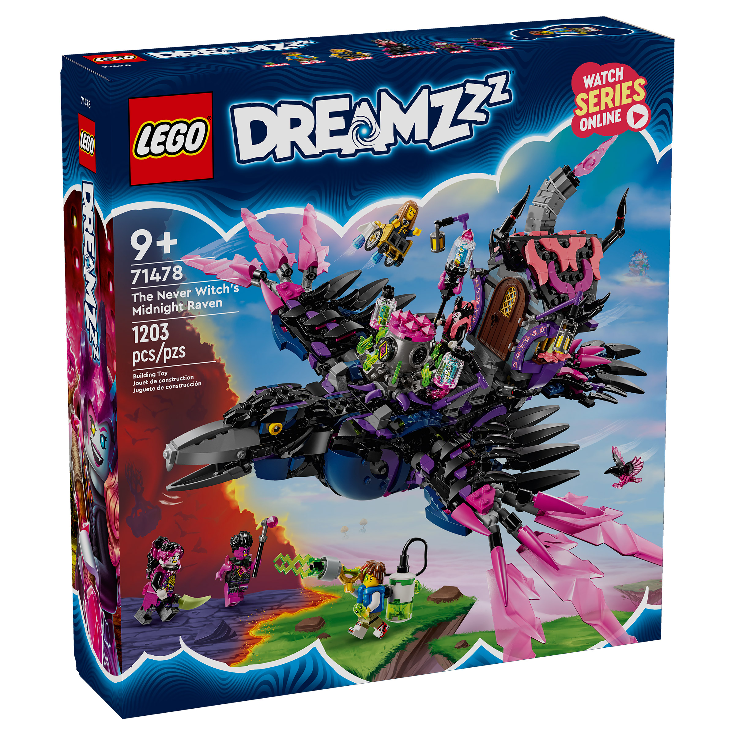 LEGO DREAMZzz The Never Witch's Midnight Raven, Spooky Toy 71478