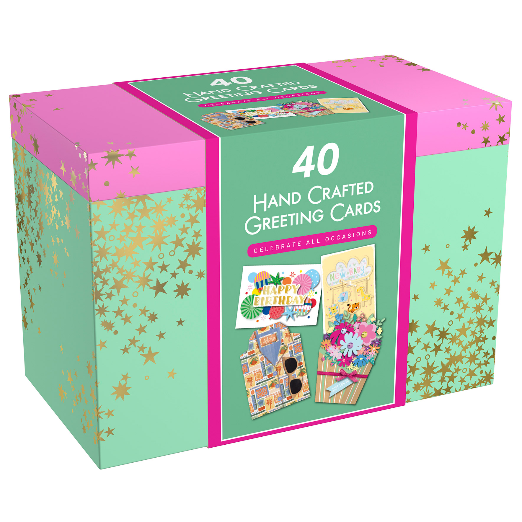 All Occasion Handmade Greeting Card, 40-count, English Only
