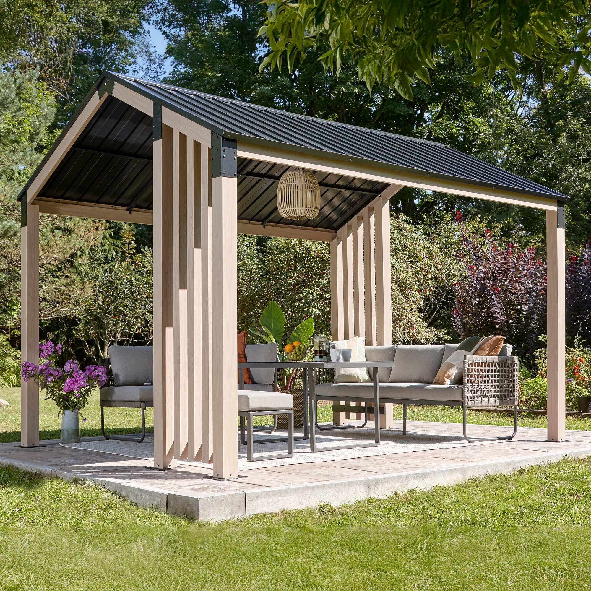 Sojag Lito Gazebo 10 ft. x 12 ft. with Galvanized Steel Roof