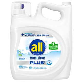 All Free & Clear Plus+ Liquid Laundry Detergent, 160 Loads, 200 fl oz