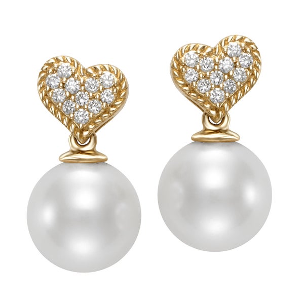 MILK X SODA PEARL HEART EARRINGS MILK X SODA PEARL HEART EARRINGS